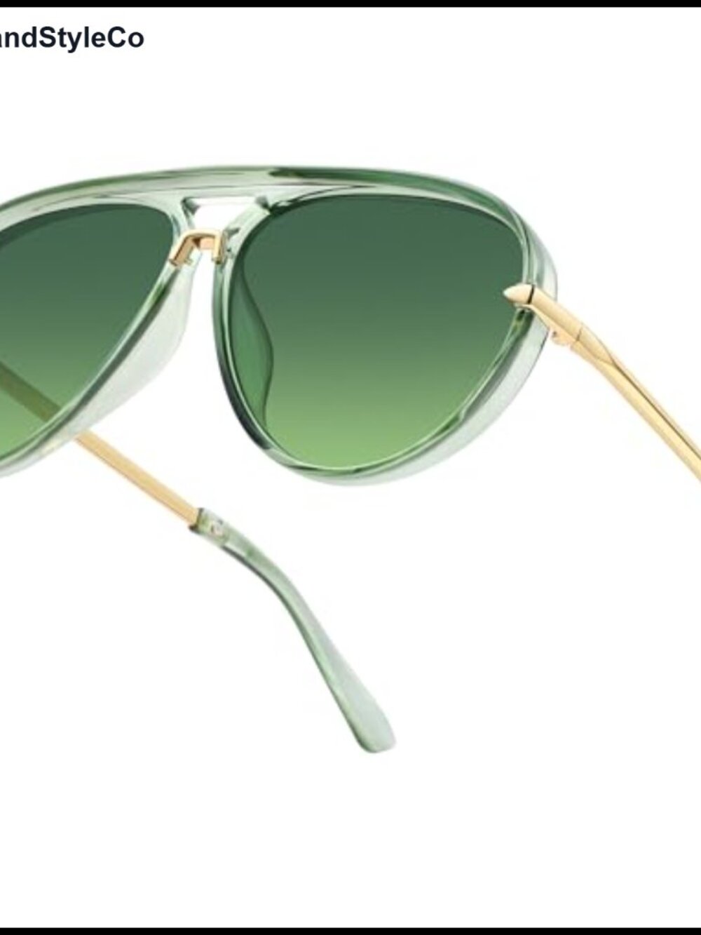 Oversized Pilot Aviator Sunglasses UV400 Retro Flat Top